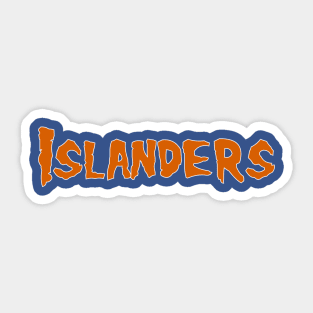 Islanders Misfits Font Sticker